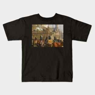 Battle of Ascalon by Charles-Philippe Larivière Kids T-Shirt